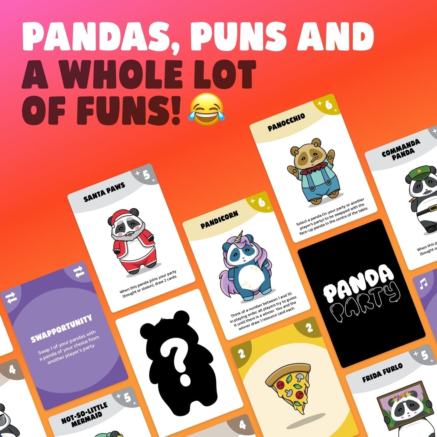 Panda Party Game + Halloween Booster Bundle